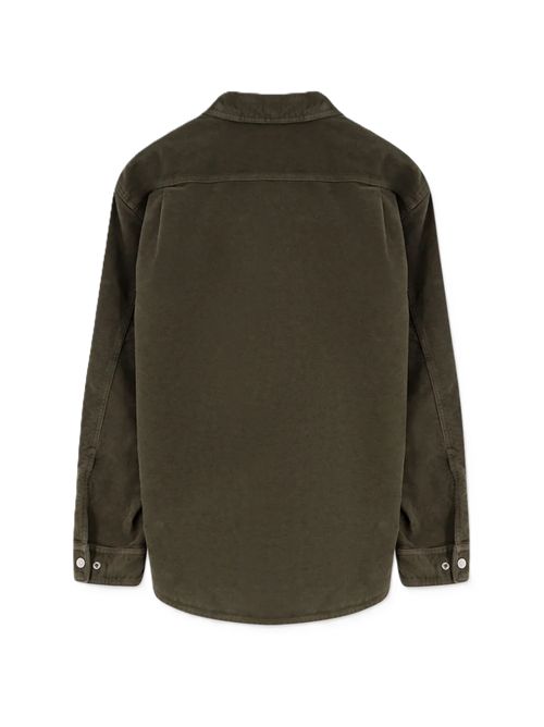 Overshirt beige in cotone Moleskin con tasca sul pettoStone Island Stone Island | K2S151200019S00228V0054 MILITARY GREEN